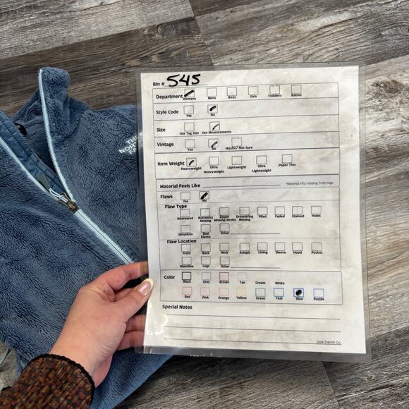 TNF The North Face Blue Womens S Plush Fleece Teddy Hikercore Osito Jacket - Picture 8 of 8